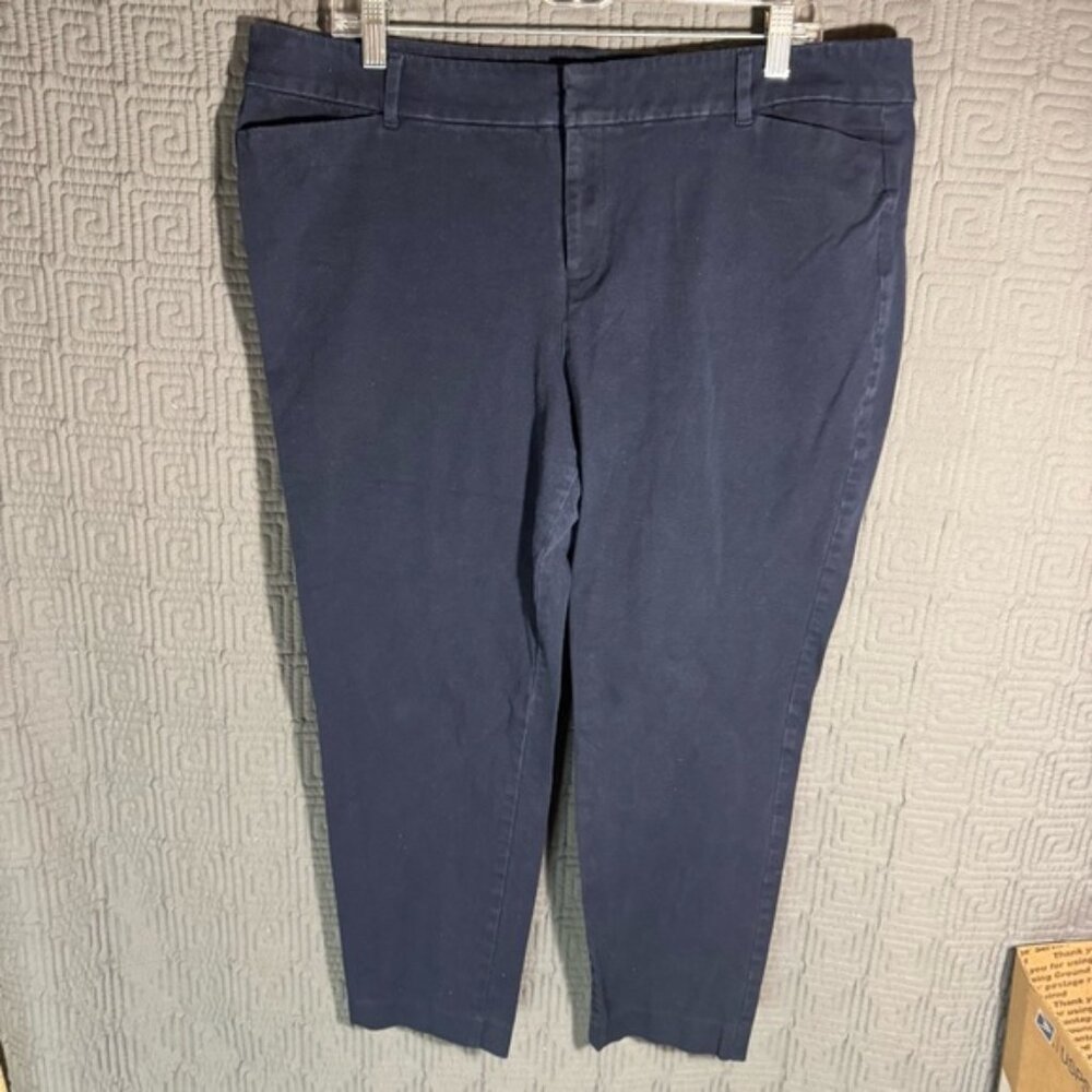 Old Navy Pants Women’s 18 Regular Pixie Blue Mid Rise Dress Pants Goodnight Nora